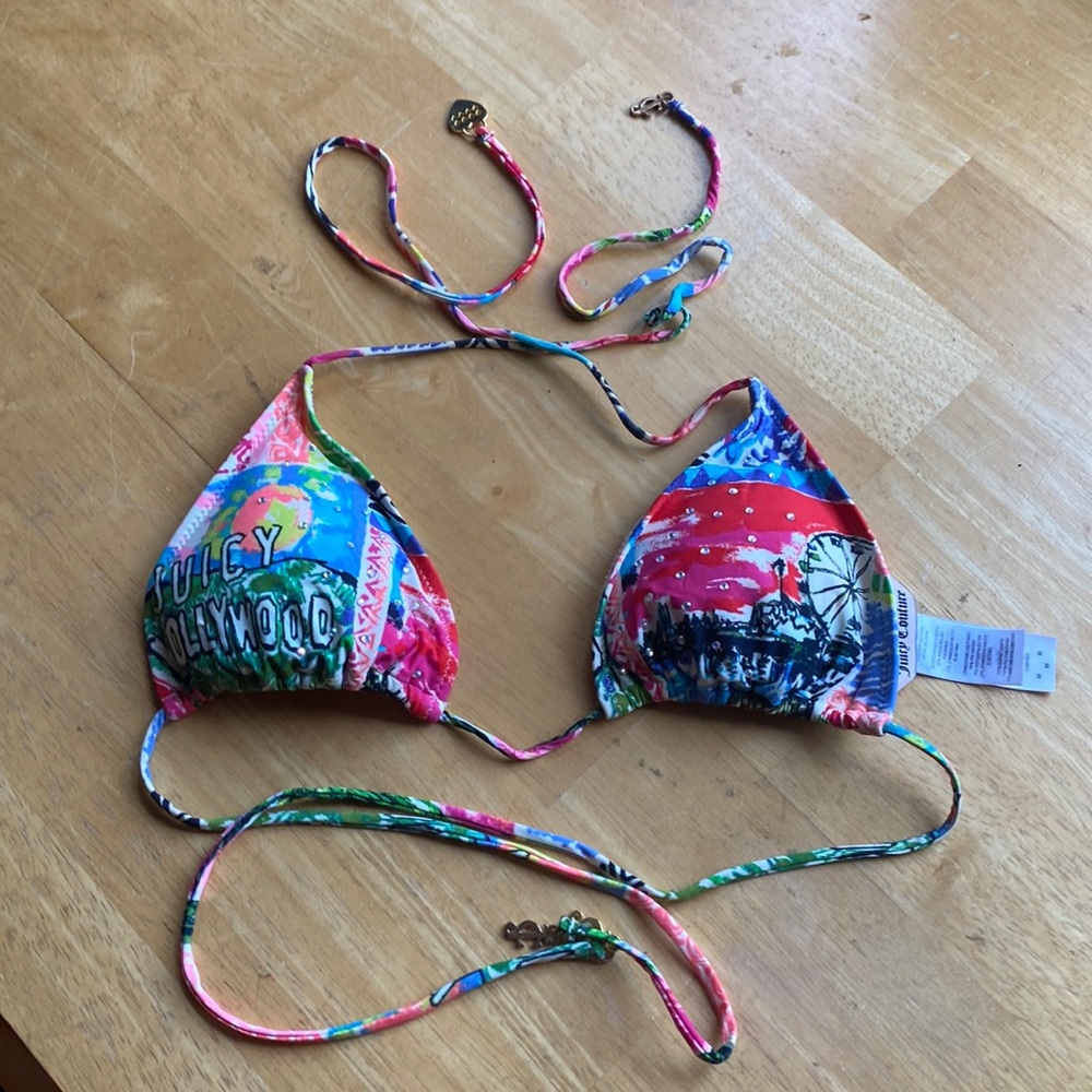 Juicy Couture swim top size M pre-owned condition